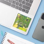 Gustav Klimt Das Haus Guardaboschi Aufkleber (Laptop mit iPhone)