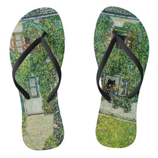 Gustav Klimt - Das Haus Guardaboschi Badesandalen (Fußbett)