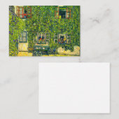 Gustav Klimt Das Haus Guardaboschi Begleitkarte (Vorne/Hinten)