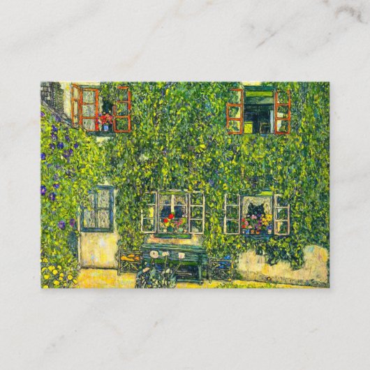 Gustav Klimt Das Haus Guardaboschi Begleitkarte (Vorderseite)