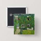 Gustav Klimt - Das Haus Guardaboschi Button (Vorne & Hinten)