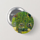 Gustav Klimt Das Haus Guardaboschi Button (Vorne & Hinten)