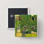 Gustav Klimt Das Haus Guardaboschi Button (Vorne & Hinten)