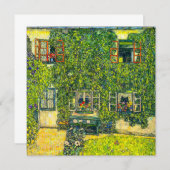Gustav Klimt Das Haus Guardaboschi Einladung (Vorne/Hinten)
