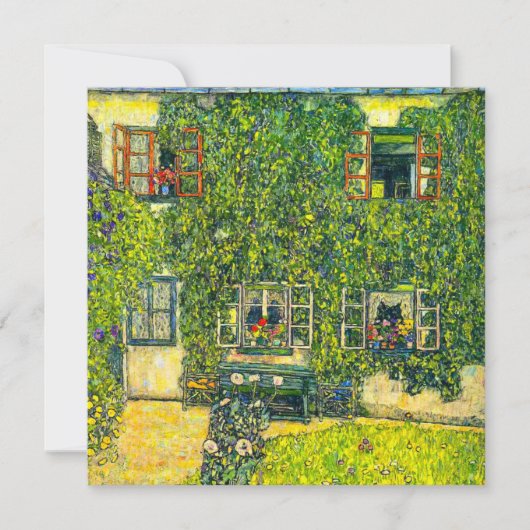 Gustav Klimt Das Haus Guardaboschi Einladung (Vorderseite)