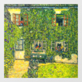 Gustav Klimt Das Haus Guardaboschi Fensteraufkleber (Blatt)