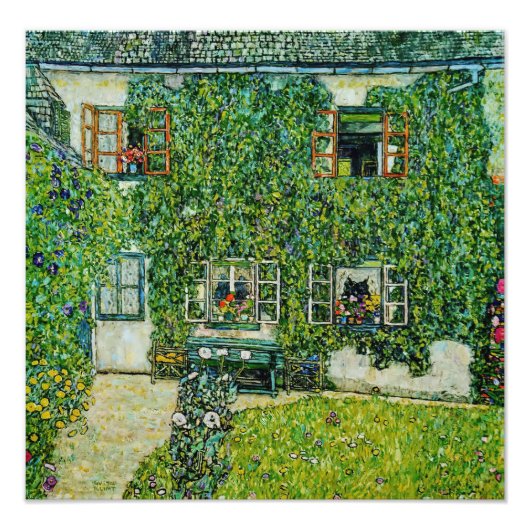 Gustav Klimt - Das Haus Guardaboschi Fotodruck (Vorne)