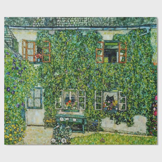 Gustav Klimt - Das Haus Guardaboschi Geschenkpapier (Flach)