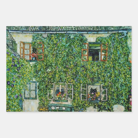 Gustav Klimt - Das Haus Guardaboschi Geschenkpapier Set (Vorderseite 2)