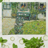 Gustav Klimt - Das Haus Guardaboschi Geschirrtuch (Gefaltet)