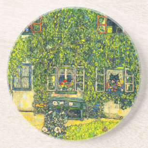 Gustav Klimt Das Haus Guardaboschi Getränkeuntersetzer