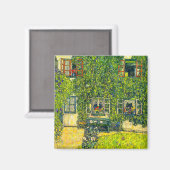 Gustav Klimt Das Haus Guardaboschi Magnet (Vorderseite/Rückseite)