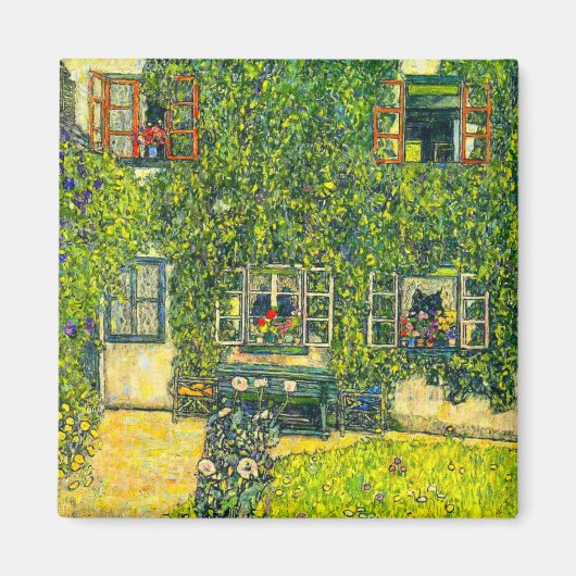 Gustav Klimt Das Haus Guardaboschi Magnet (Vorne)