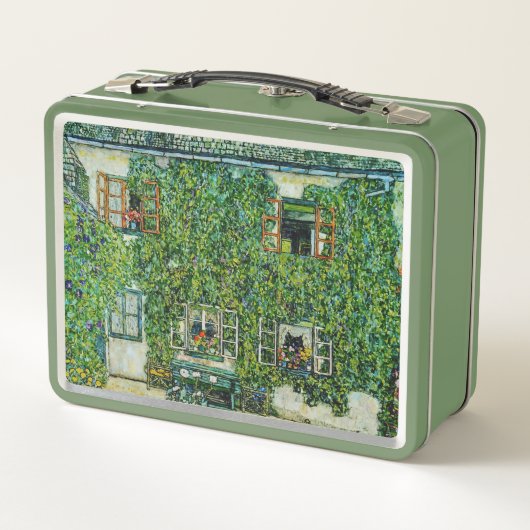 Gustav Klimt - Das Haus Guardaboschi Metall Brotdose (Rückseite)