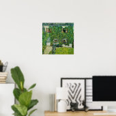 Gustav Klimt - Das Haus Guardaboschi Poster (Heimbüro)