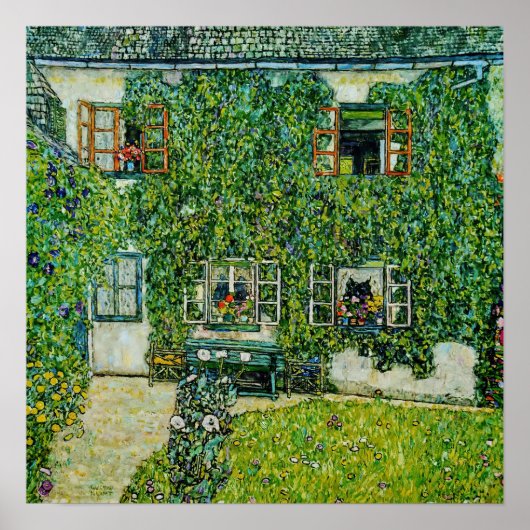Gustav Klimt - Das Haus Guardaboschi Poster (Vorne)