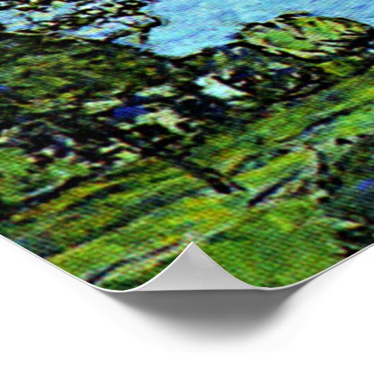 Gustav Klimt - Das Haus Guardaboschi Poster (Ecke)