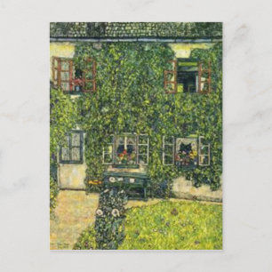 Gustav Klimt - Das Haus Guardaboschi Postkarte