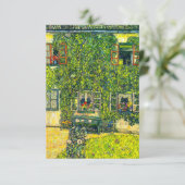 Gustav Klimt Das Haus Guardaboschi RSVP Karte (Stehend Vorderseite)