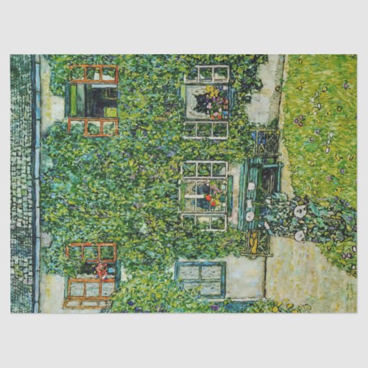 Gustav Klimt - Das Haus Guardaboschi Seidenpapier (Vorderseite)