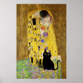Gustav Klimt Das Kiss Kat Poster (Vorne)
