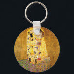 Gustav Klimt Das Kiss-Meisterwerk Schlüsselanhänger<br><div class="desc">Der Kuss ist eines der Meisterwerke des Künstlers Gustav Klimt,  der einen Mann und eine Frau zeigt,  die sich küsst.</div>