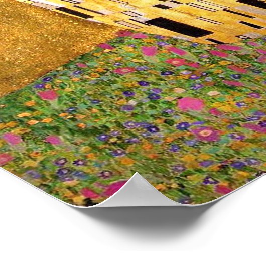 Gustav Klimt Das Kiss Poster (Ecke)