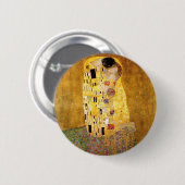 Gustav Klimt Das klassische Kiss-Gemälde Button (Vorne & Hinten)
