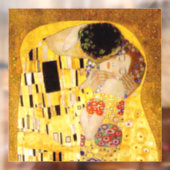 Gustav Klimt Das klassische Kiss-Gemälde Fensteraufkleber (Blatt 2)