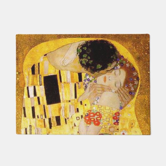 Gustav Klimt Das klassische Kiss-Gemälde Fußmatte (Vorderseite)