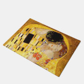 Gustav Klimt Das klassische Kiss-Gemälde Fußmatte (Schrägansicht)