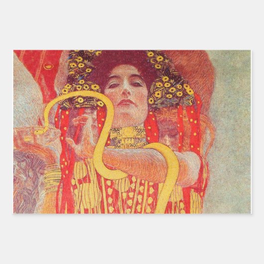 Gustav Klimt Das klassische Kiss-Gemälde Geschenkpapier Set (Vorderseite 2)