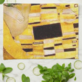Gustav Klimt Das klassische Kiss-Gemälde Geschirrtuch (Gefaltet)