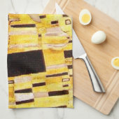 Gustav Klimt Das klassische Kiss-Gemälde Geschirrtuch (Viertel Falte)