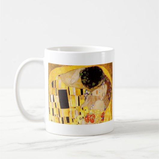 Gustav Klimt Das klassische Kiss-Gemälde Kaffeetasse (Links)