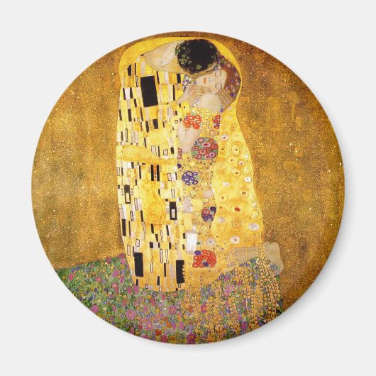 Gustav Klimt Das klassische Kiss-Gemälde Magnet (Vorne)