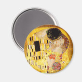 Gustav Klimt Das klassische Kiss-Gemälde Magnet (Vorderseite/Rückseite)