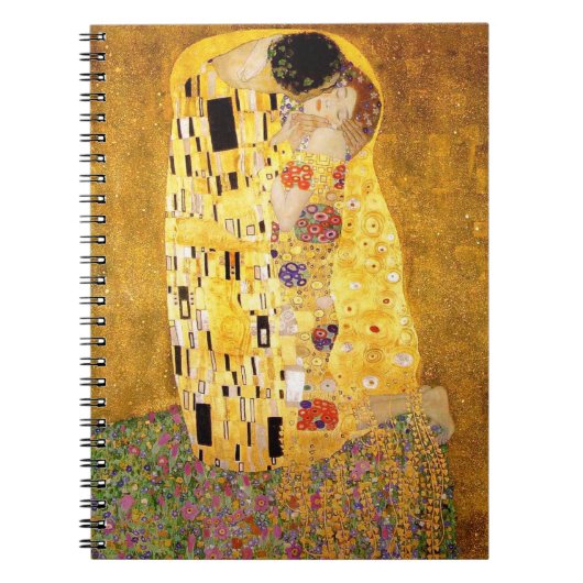 Gustav Klimt Das klassische Kiss-Gemälde Notizblock (Vorderseite)