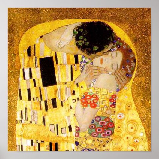Gustav Klimt Das klassische Kiss-Gemälde Poster (Vorne)