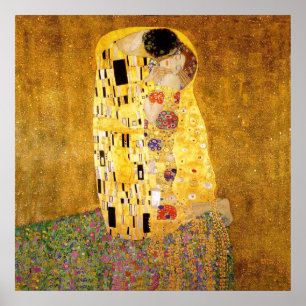 Gustav Klimt Das klassische Kiss-Gemälde Poster