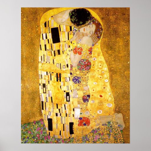 Gustav Klimt Das klassische Kiss-Gemälde Poster (Vorne)