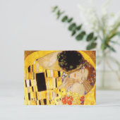 Gustav Klimt Das klassische Kiss-Gemälde Postkarte (Stehend Vorderseite)