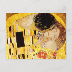 Gustav Klimt Das klassische Kiss-Gemälde Postkarte