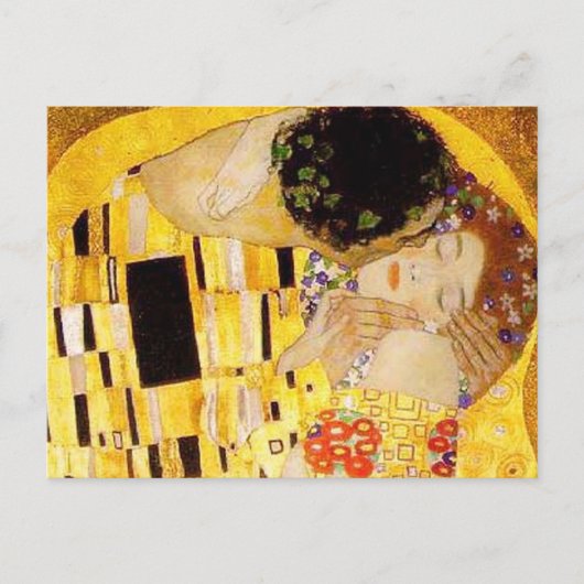 Gustav Klimt Das klassische Kiss-Gemälde Postkarte (Vorderseite)