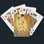 Gustav Klimt Das klassische Kiss-Gemälde Spielkarten<br><div class="desc">Gustav Klimt Der Kuss Gustav Klimt verwendete in seinem wunderschönen Werk Jugendstil-Frauen und Dekorationskunst echtes Gold. Dieses Klimt-Gemälde hieß "Der Kuss" und ist das bekannteste Jugendstil-Werk, das er je gemalt hat. Das Gemälde Gustav Klimt ist eine Jugendstil-Frau und Mann in einer Umarmung. Die Farben sind überwiegend gold - mit echtem...</div>