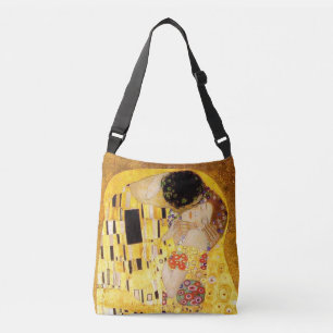Gustav Klimt Das klassische Kiss-Gemälde Tragetaschen Mit Langen Trägern