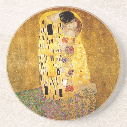 Gustav Klimt Das klassische Kiss-Gemälde Untersetzer (Vorne)