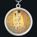 Gustav Klimt Das klassische Kiss-Gemälde Versilberte Kette<br><div class="desc">Gustav Klimt Der Kuss Gustav Klimt verwendete in seinem wunderschönen Werk Jugendstil-Frauen und Dekorationskunst echtes Gold. Dieses Klimt-Gemälde hieß "Der Kuss" und ist das bekannteste Jugendstil-Werk, das er je gemalt hat. Das Gemälde Gustav Klimt ist eine Jugendstil-Frau und Mann in einer Umarmung. Die Farben sind überwiegend gold - mit echtem...</div>