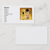 Gustav Klimt Das klassische Kiss-Gemälde Visitenkarte (Vorne/Hinten)