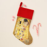 Gustav Klimt Das klassische Kiss-Gemälde Weihnachtsstrumpf<br><div class="desc">Gustav Klimt Der Kuss Gustav Klimt verwendete in seinem wunderschönen Werk Jugendstil-Frauen und Dekorationskunst echtes Gold. Dieses Klimt-Gemälde hieß "Der Kuss" und ist das bekannteste Jugendstil-Werk, das er je gemalt hat. Das Gemälde Gustav Klimt ist eine Jugendstil-Frau und Mann in einer Umarmung. Die Farben sind überwiegend gold - mit echtem...</div>